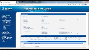 Dinstar SMS Box Configuration