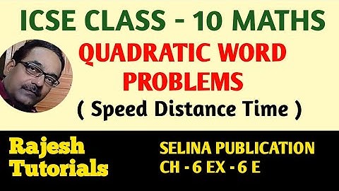 ICSE Maths Class 10 || Solving (Simple) Problems || Selina Publications || Ex - 6E Q. N. 7