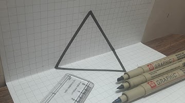 How to draw IMPOSSIBLE 3D Triangle Optical illusion [Must Watch] | Drawing Famous 3D Triangle