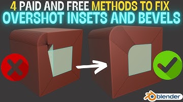 4 methods to fix overshot insets and bevels in Blender
