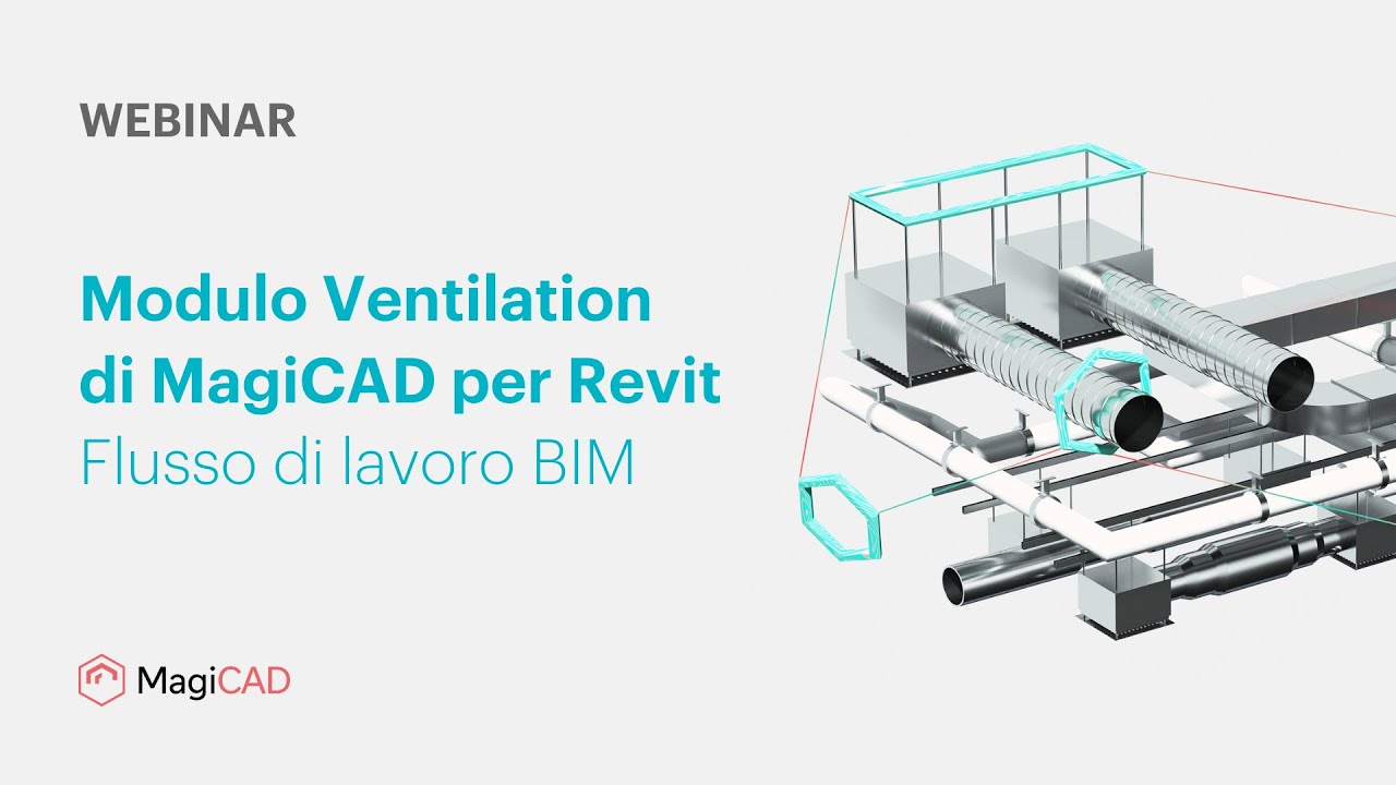 Modulo Ventilation di MagiCAD per Revit – Flusso di lavoro BIM - YouTube