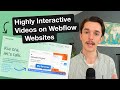 Adding highly interactives on a webflow website