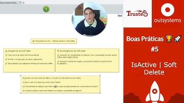 OutSystems Boas Práticas 🏆🚀 - #5 IsActive | Soft Delete