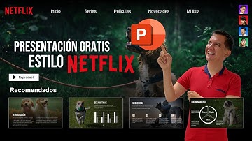🎥 Estilo NETFLIX en PowerPoint ✅ Presentación profesional, elegante y fácil✅