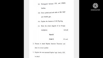 HPU BCA 2ND semester digital electronic previous year question paper 2022 .hpu.bca