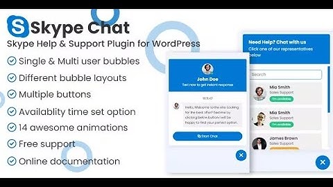 Skype Chat Support Pro WordPress Plugin By ThemeAtelier