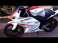 Yamaha R125 engine sound straight pipe walk around