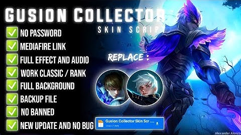 Gusion Collector Night Owl Skin Scrpt Full Effect Background And Audio Melissa Patch