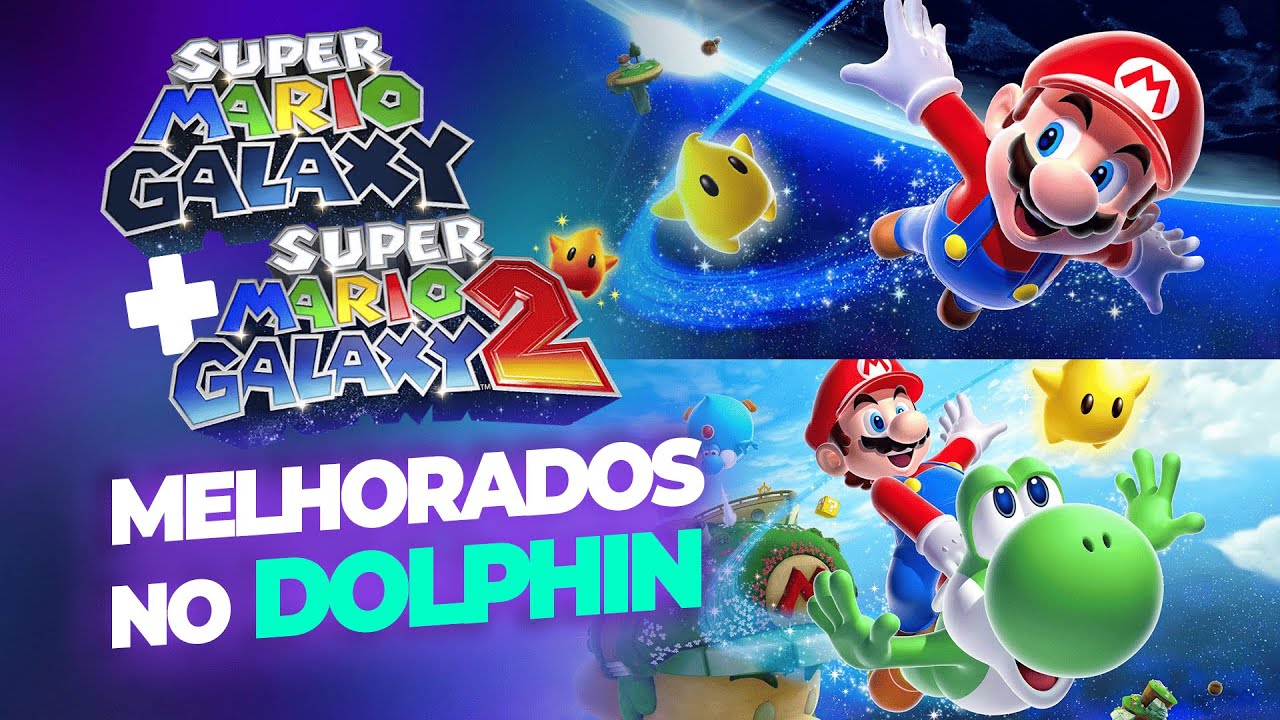 MARIO GALAXY 1 & 2 (PT-BR) no Dolphin | Tutorial para Texturas HD + Alta Definição + 60FPS