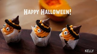 「Eng Sub/中字」萌一脸血的万圣节鬼怪蛋糕/Halloween Ghost Cupcake