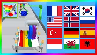 Flag Painters 🏴🚩🏳️ All Levels Gameplay Android IOS screenshot 4