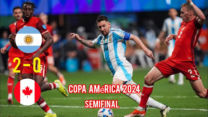 Argentina(2) × (0)Canada | Semifinal | Copa América 2024