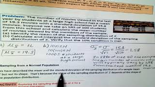 7 3 Part 1 Sample Means