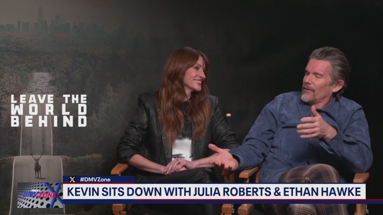 Julia Roberts and Ethan Hawke talk new movie Leave the World Behind