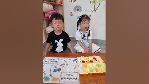 Tiếng Anh Giao Tiếp Thiếu Nhi Tại Phan Thiết: Ben and Mary talking about Color