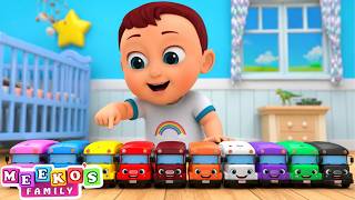 ten big buses song counting songs kids meeko s family