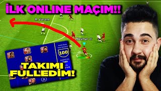 İLK ONLINE MAÇ! TAKIM SEVİYESİNİ 100 YAPTIM! EFOOTBAL 2022 MOBİLE