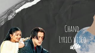 Chand - Tere naam Lyrics video song | Udit narayan| SMC Lyric |