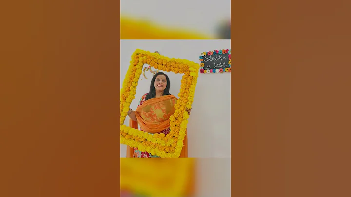 DIY Photo Booth idea for Haldi | DIY wedding decor Ideas #diy #weddingdecor