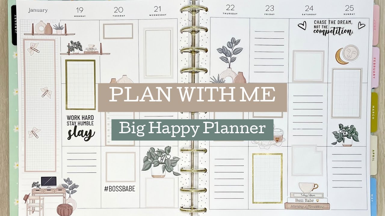 PLAN WITH ME | BIG HAPPY PLANNER | Jan. 19.- 25.2026