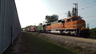 BNSF 9400 and BN 5383 Pull CB&Q 504 and SP 1518 on the Last Dynamic Brake Demonstration of Day 2 BNSF 9400 and BN 5383 Pull CB&Q 504 and SP 1518 on the Last Dynamic Brake Demonstration of Day 2