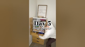 January CLEANING Challenge Day 5-Craft Cabinet Organization #decluttering #cleaninghacks