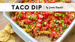 TACO DIP | 5 LAYER DIP | BETTER THAN MY 7 LAYER DIP!! by Joanne Pimentel 10,691 views 4 months ago 8 minutes, 23 seconds