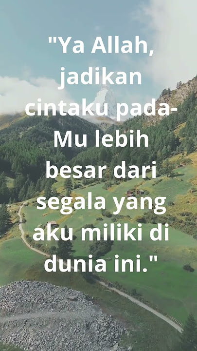 🌹 Do’a Singkat Penuh Cinta kepada Allah