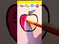 how to draw Apple🍎🤤#apple #trending #shorts
