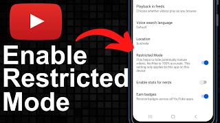 How To Enable Restricted Mode On YouTube (Android/IOS) 2026
