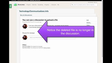 Basecamp: adding, removing, updating files