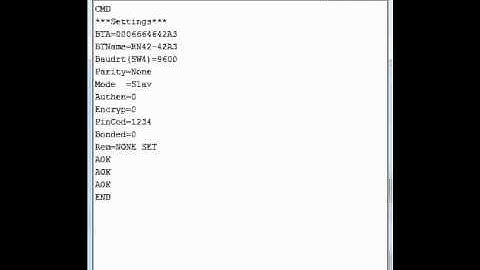 RN-42 bluetooth module configuration