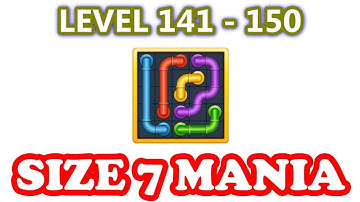 Line Puzzle: Pipe Art - Size 7 Mania Pack Level 141 - 150 - Walkthrough