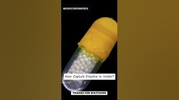 How Capsule Dissolve 🤔🤔🤔.....#shorts #mathsscienceandtech #science