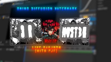 Omino diffusion watermark like @24kjhoneditz tutorial (with pjf) | After Effects tutorial |