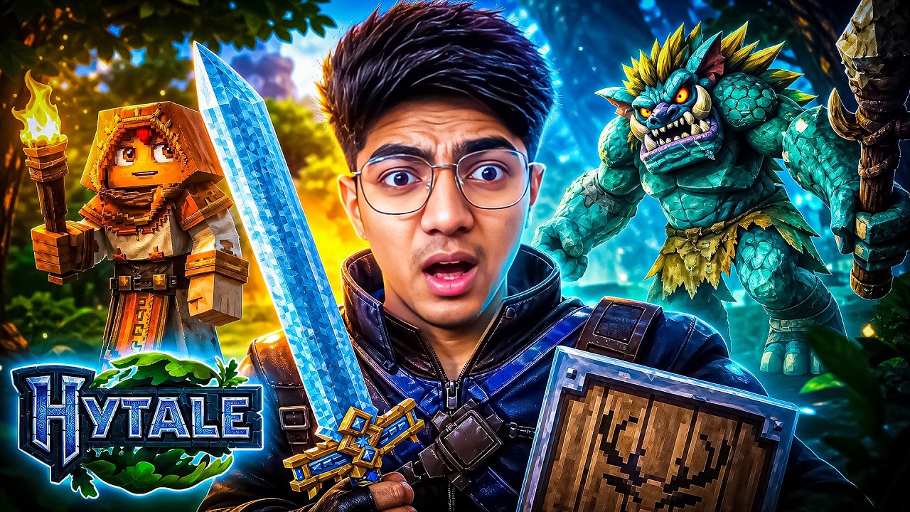 😱 I Survived My First Night in Hytale... Barely!