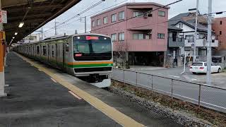 E231系1000番台 特別快速小田原行き 行田駅通過