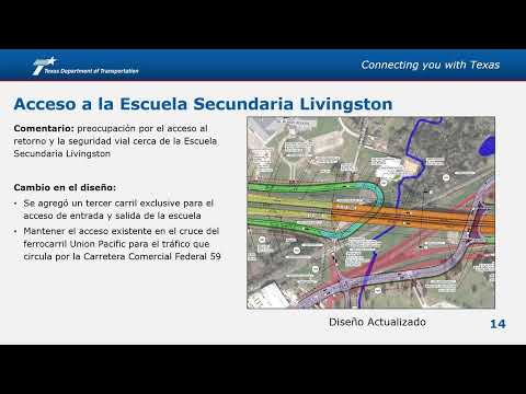 US 59 Livingston Upgrade North (Future I-69) - presentación en video pregrabada