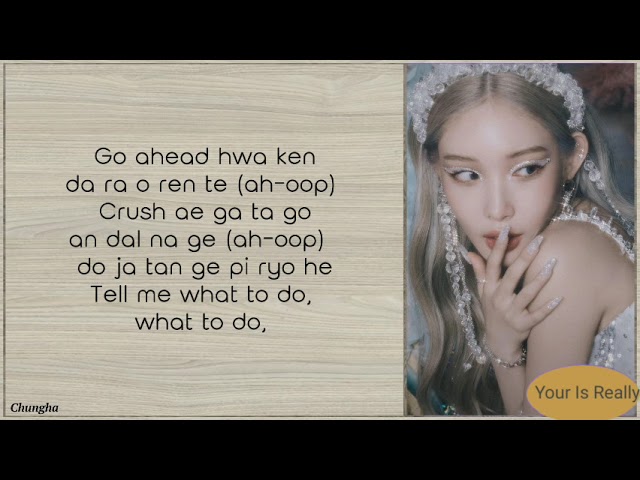 CHUNGHA (청하) -「Sparkling」(Easy Lyrics) class=