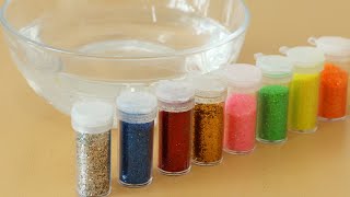 glitter Slime Coloring Compilation with Clay,glitter ! Most Satisfying Slime Video★ASMR★#ASMR