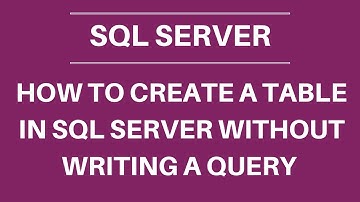 How to create a table and set a Primary key in SQL server - graphically