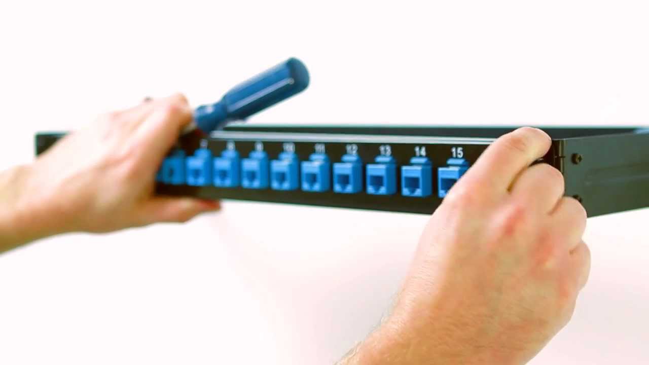 How to Install a Keystone Blank Patch Panel to a wall ... cat 5e wall jack wiring 