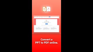 Convert a PowerPoint to PDF online - it’s simple! [#shorts]