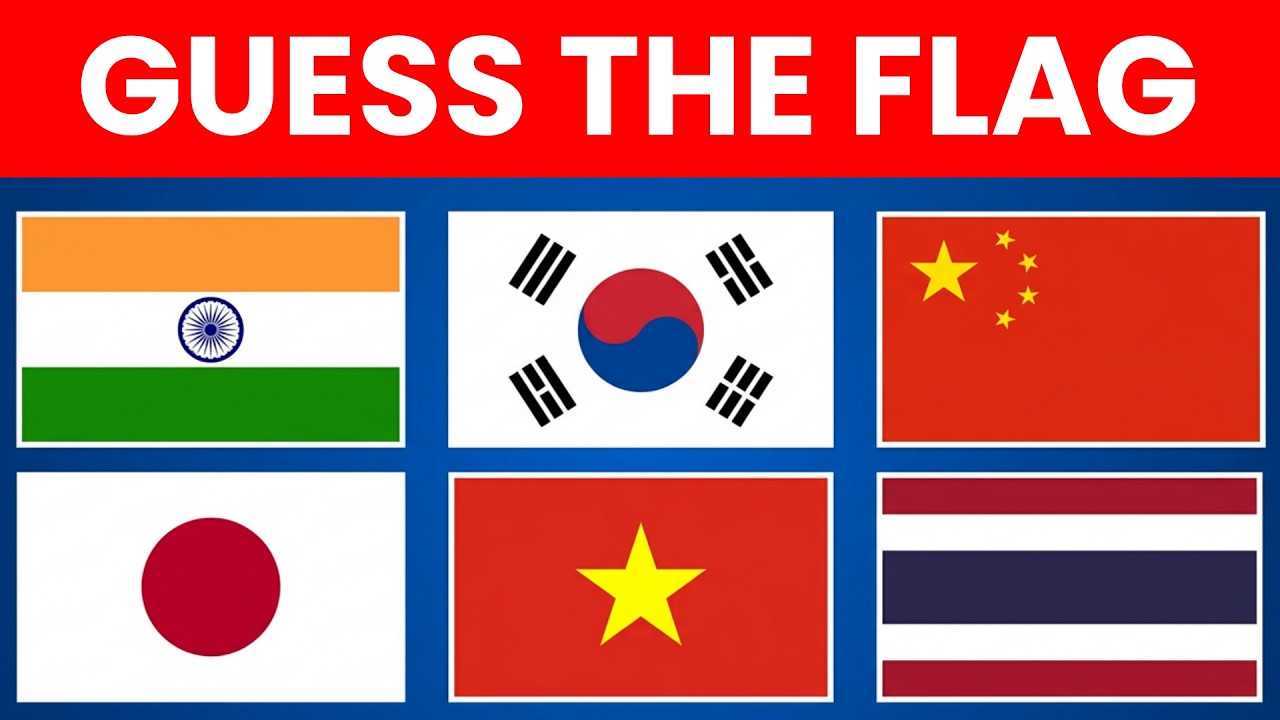 Guess The 30 Country Flag Quiz Video in English and Improve Your ...