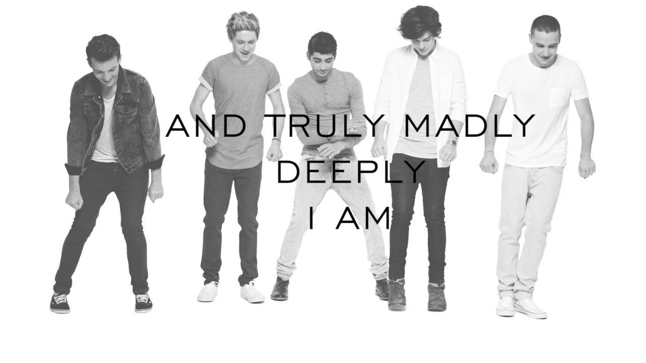 One Direction - Truly Madly Deeply (lyrics) - YouTube