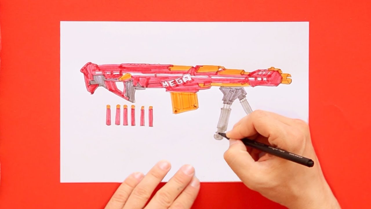 How to draw Nerf Mega Centurion - YouTube.