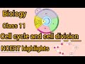 cell cycle and cell division class 11 neet 2024 |Ncert highlights