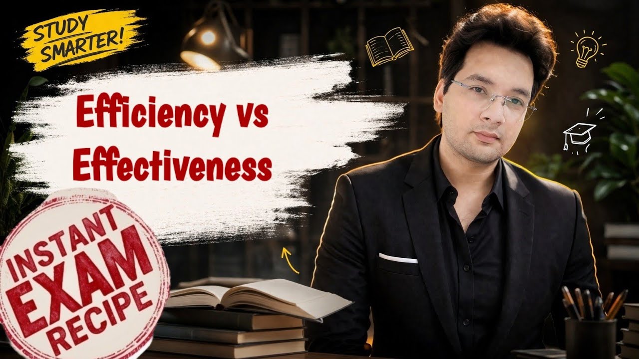 Difference between efficiency and effectiveness in hindi || Pathak sir ...