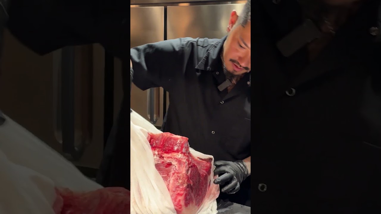 Yakuza? No. Fully Tatted Chef Grills Wagyu T-Bone Steaks!