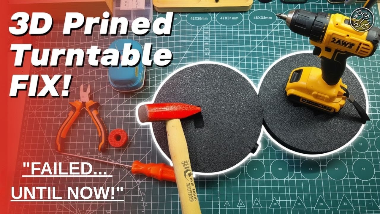 Самодельный моторизованный поворотный стол для 3D-печати | От неудачи к успеху